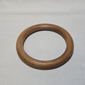 Light Wood Statement Bangle | Simple Neutral Bracelet